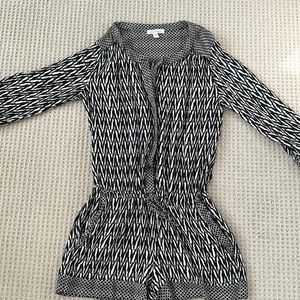 Ella Moss three quarter sleeve shorts romper